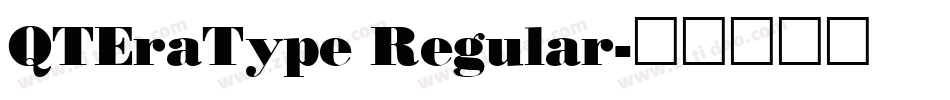 QTEraType Regular字体转换